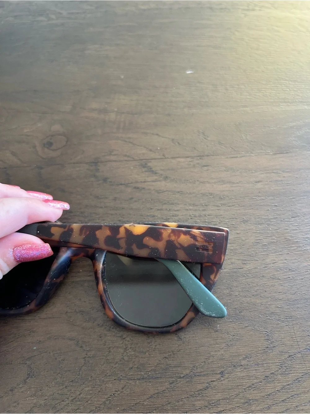 Toms wolfed tortoise print traveler collection Sydney sunglasses